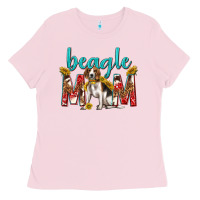 Bubblegum Pink western beagle mom Ladies Tee - texasbilliewilder