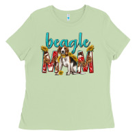 Matcha western beagle mom Ladies Tee - texasbilliewilder
