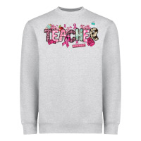 Heather Grey cancer awareness teacher Heavyweight Sweatshirt - NancyCooperArtShop