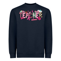 Navy cancer awareness teacher Heavyweight Sweatshirt - NancyCooperArtShop