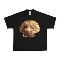 Black Japanese Scallop Shell Urban Heavy Tee - LillyAllenDesigns