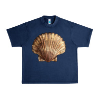 Navy Japanese Scallop Shell Urban Heavy Tee - LillyAllenDesigns