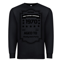 Black vintage quality without compromise 1970 Premium Sweatshirt - Bettercallsaul