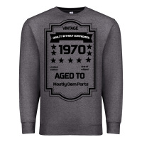 Charcoal Heather vintage quality without compromise 1970 Premium Sweatshirt - Bettercallsaul