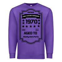 Purple vintage quality without compromise 1970 Premium Sweatshirt - Bettercallsaul