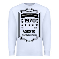 White vintage quality without compromise 1970 Premium Sweatshirt - Bettercallsaul