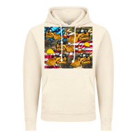 Vintage Artic bulldozer camouflage american flag Vintage Hoodie - Artiststas