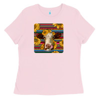 Bubblegum Pink serape hereford coaster Ladies Tee - JahusDesignShop