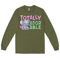 Army Green totally adorable Long Sleeve Tee - MaliasSmallBusiness