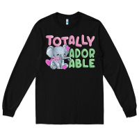 Black totally adorable Long Sleeve Tee - MaliasSmallBusiness