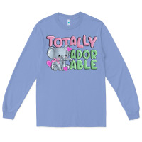 Colony Blue totally adorable Long Sleeve Tee - MaliasSmallBusiness