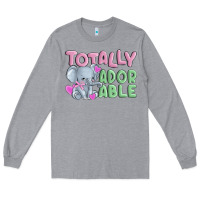 Heather Grey totally adorable Long Sleeve Tee - MaliasSmallBusiness