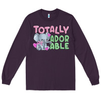 Plum totally adorable Long Sleeve Tee - MaliasSmallBusiness