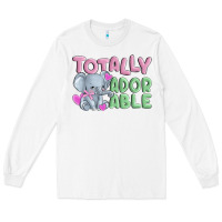 White totally adorable Long Sleeve Tee - MaliasSmallBusiness