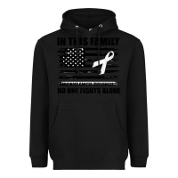 Black No One Fights Alone Pancreatic Cancer Awareness Heavyweight Hoodie - Bettercallsaul