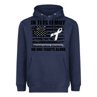 Navy No One Fights Alone Pancreatic Cancer Awareness Heavyweight Hoodie - Bettercallsaul