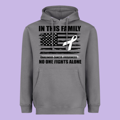 No One Fights Alone Pancreatic Cancer Awareness Heavyweight Hoodie Designed By Bettercallsaul