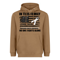 Toasted Coconut No One Fights Alone Pancreatic Cancer Awareness Heavyweight Hoodie - Bettercallsaul