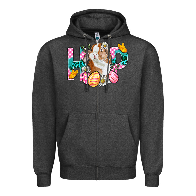 Hop Bunny Easter Zipper Hoodie by BundleAndBundleShop | Teevron