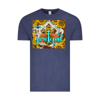 Vintage Denim grateful cross Vintage Tee - BarkalooDesign