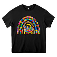 Black autism rainbow Heavy Core Tee - Zillion Design Studio