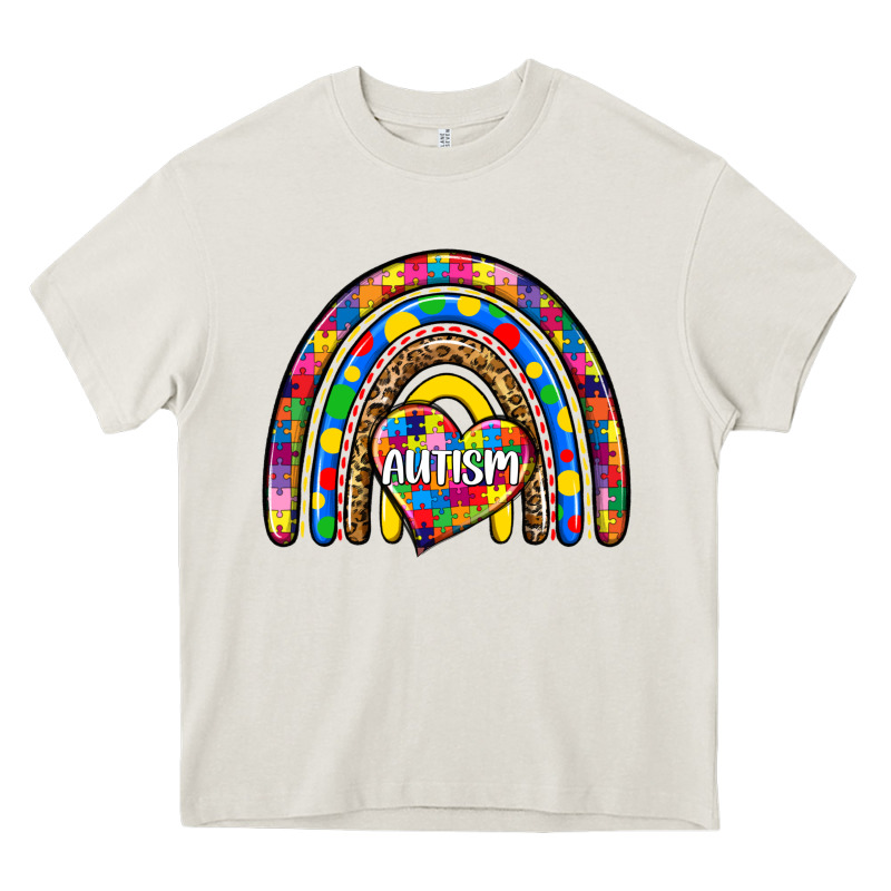 Autism Rainbow Heavy Core Tee by Zillion Design Studio | Teevron