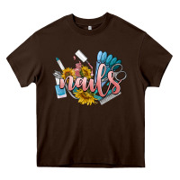 Chocolate Brown nails Heavy Core Tee - BarkalooDesign
