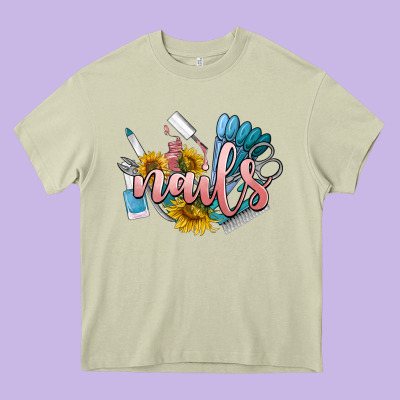 Nails Heavy Core Tee Designed By Barkaloodesign