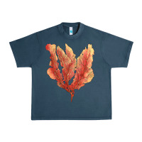 Midnight Navy pink venus fan sea coral Urban Heavy Tee - LillyAllenDesigns
