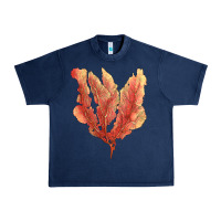 Navy pink venus fan sea coral Urban Heavy Tee - LillyAllenDesigns
