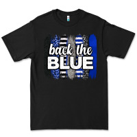 Black Back the blue brushstrokes Premium Tee - Neo Western
