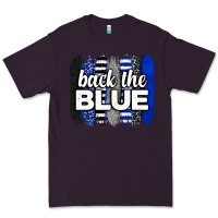 Plum Back the blue brushstrokes Premium Tee - Neo Western