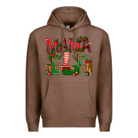 Chestnut Christmas Mama Elf Premium Hoodie - NancyCooperArtShop