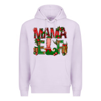 Lilac Christmas Mama Elf Premium Hoodie - NancyCooperArtShop