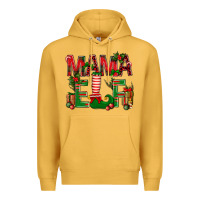 Mustard Christmas Mama Elf Premium Hoodie - NancyCooperArtShop