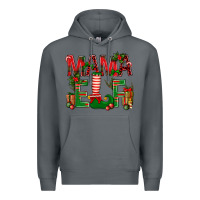 Rock Christmas Mama Elf Premium Hoodie - NancyCooperArtShop