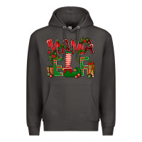Smoke Christmas Mama Elf Premium Hoodie - NancyCooperArtShop