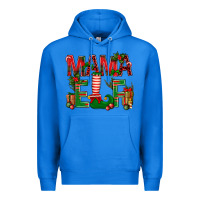 True Royal Christmas Mama Elf Premium Hoodie - NancyCooperArtShop