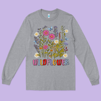 Wildflower Malias Long Sleeve Tee Designed By Maliassmallbusiness