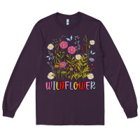 Plum wildflower malias Long Sleeve Tee - MaliasSmallBusiness