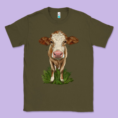Simmental Heifer Classic Tee Designed By Lillyallendesigns