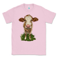 Bubblegum Pink simmental heifer Classic Tee - LillyAllenDesigns