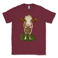 Burgundy simmental heifer Classic Tee - LillyAllenDesigns