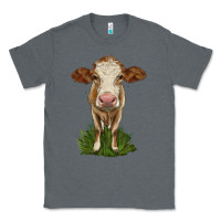 Charcoal Heather simmental heifer Classic Tee - LillyAllenDesigns