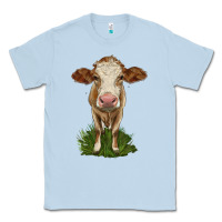 Dusty Blue simmental heifer Classic Tee - LillyAllenDesigns