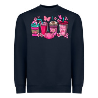 Navy cancer coffee cups Heavyweight Sweatshirt - NancyCooperArtShop