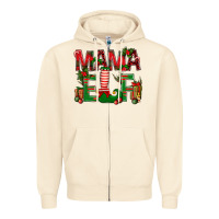 Sandshell Christmas Mama Elf Zipper Hoodie - BundleAndBundleShop
