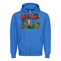 True Royal Christmas Mama Elf Zipper Hoodie - BundleAndBundleShop