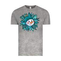 Cloud Rock cute snowman winter sunflower Vintage Tee - Jasminsmagicworld