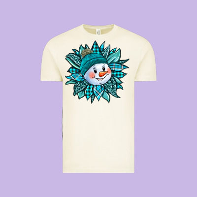 Cute Snowman Winter Sunflower Vintage Tee Designed By Jasminsmagicworld